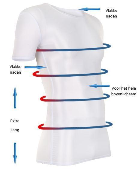 figuurcorrigerend correctie ondergoed t-shirt voor mannen man heren