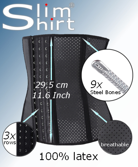 Latex Waist Shaper men Latex Waist Taille Buik shaper korset laat u er direct zichtbaar slanker uitzien.