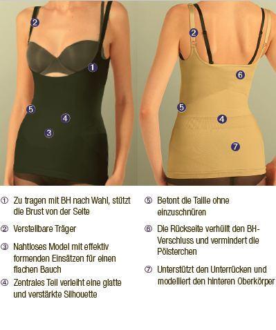 Trinny & Susannah | Nahtlose formende Tank-Top body shaper mit offenem Brustbereich